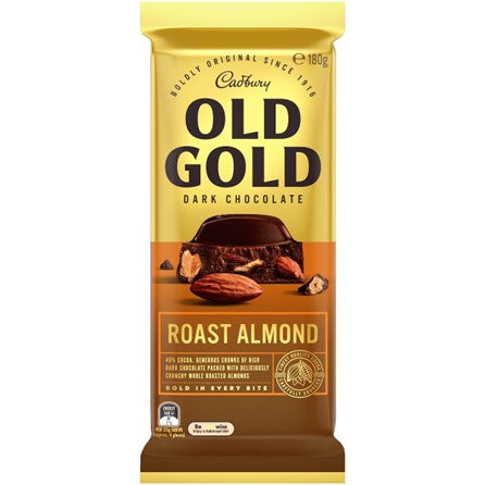 Cadbury Chocolate Block Old Gold Roast Almond 180g