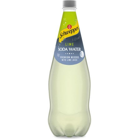 Schweppes Lime Soda Water With Lime Juice 1.1L