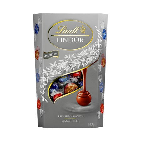 Lindt Lindor Silver Assorted Chocolate Cornet 333g