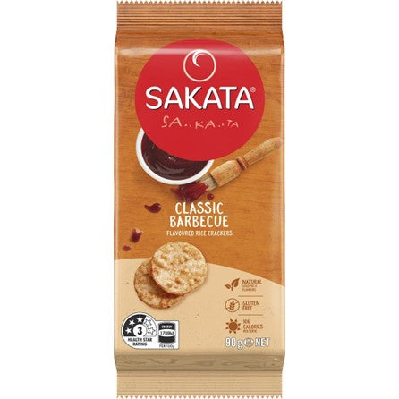 Sakata Rice Crackers BBQ 90g