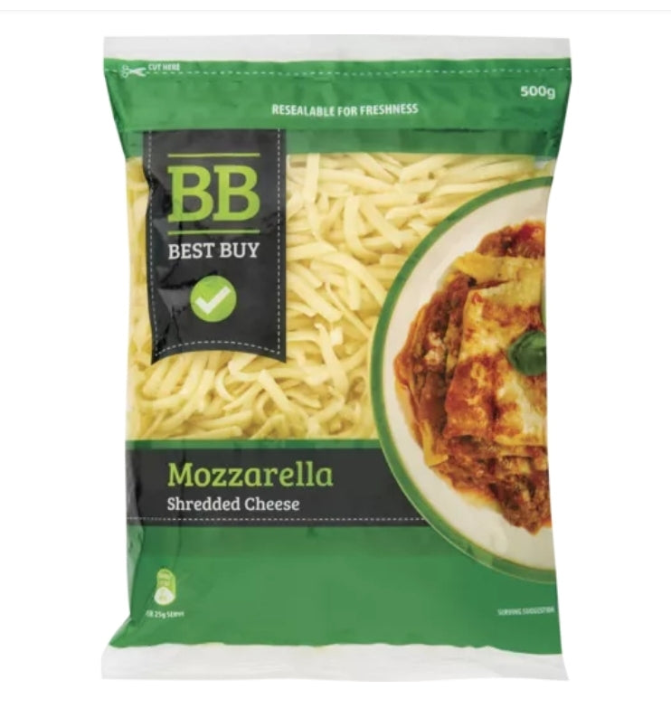 Best Buy Cheese Shredded Mozzarella 500g