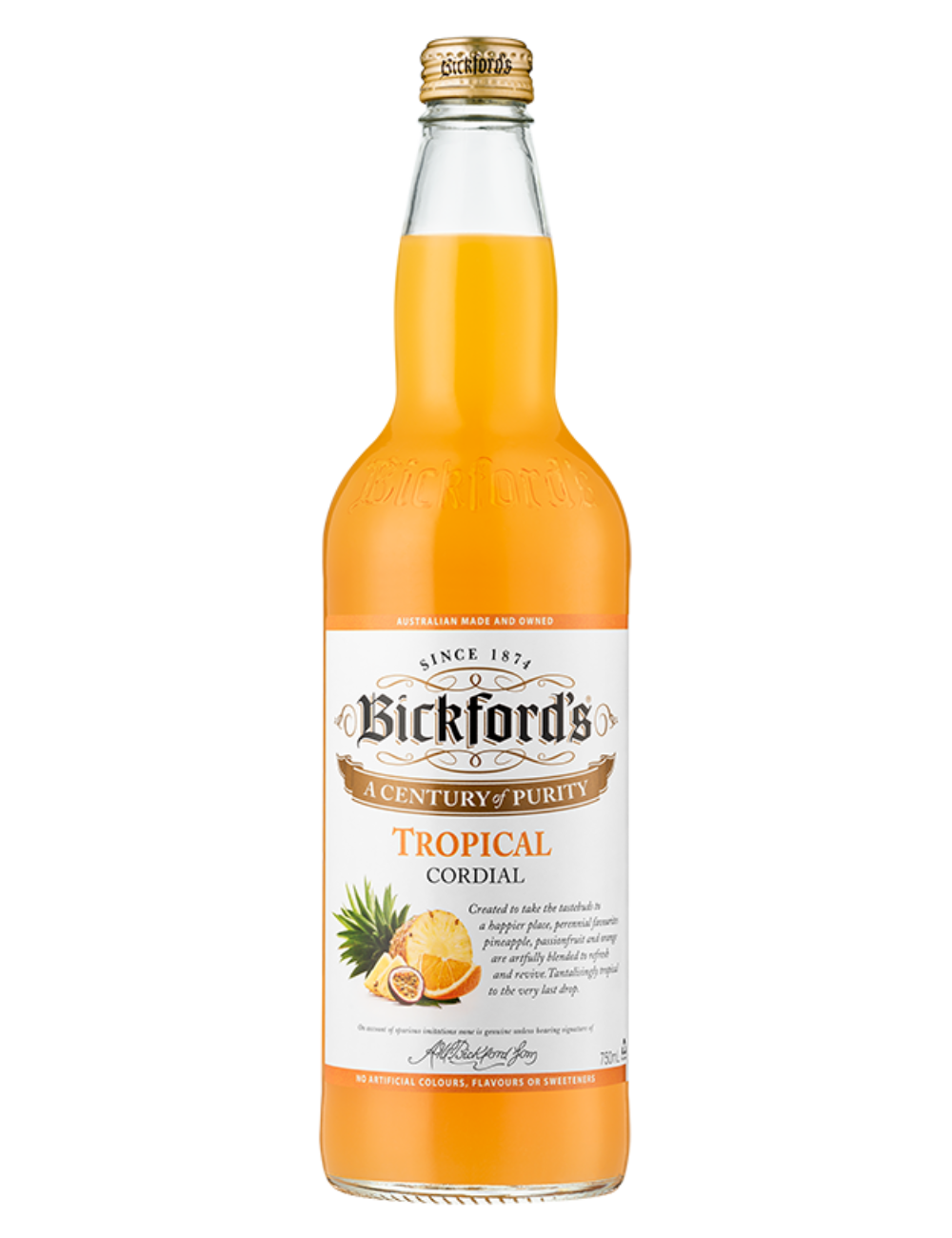 Bickford's Tropical Cordial 750mL