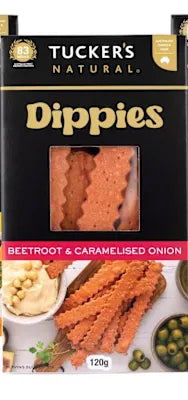 Tuckers Dippies Beetroot & Caramelised Onion 120g