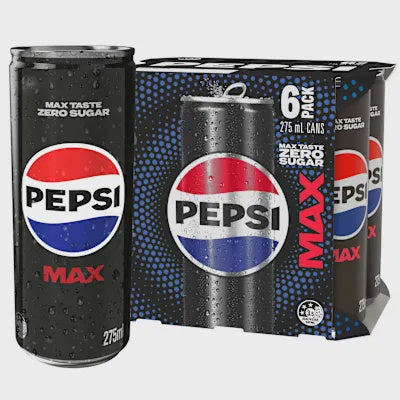 Pepsi Max Cans 275ml 6pk