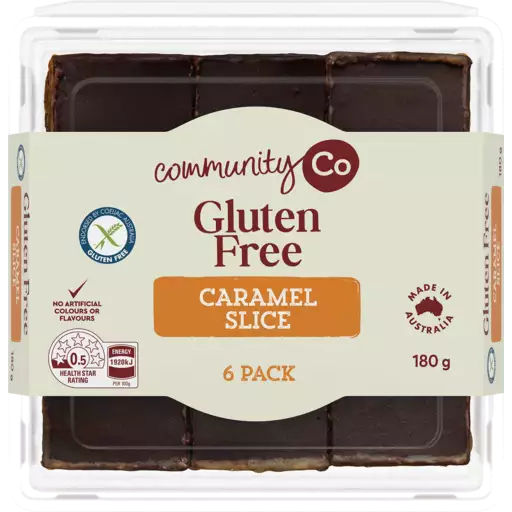 Community Co Gluten Free Caramel Slice 180g