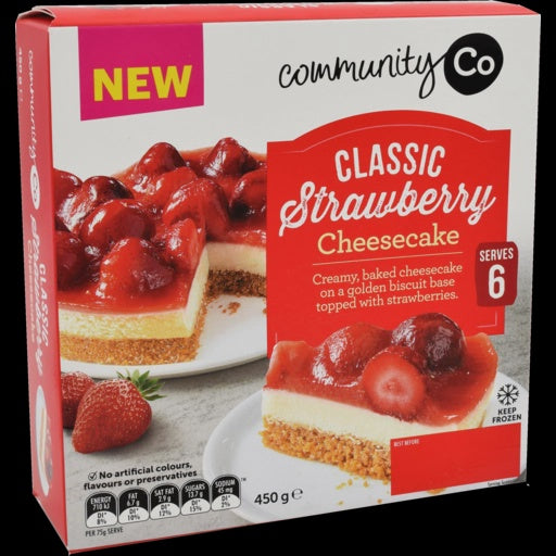 Community Co Classic Strawberry Cheesecake 450gm