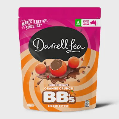 Darrell Lea Milk Choc Orange BBs 168g