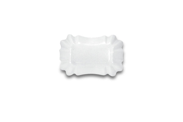 Estilo Milan Fluted Rectangle Coated Paper Bowl 50pk