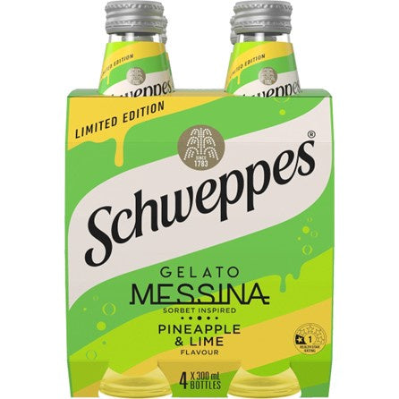 Schweppes Messina Pineapple Lime 300ml 4pk