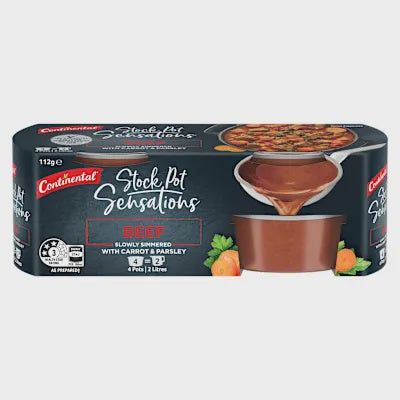 Continental Stock Pots Beef 4pk 112g