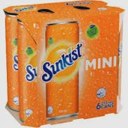 Sunkist Orange Cans 275ml 6pk