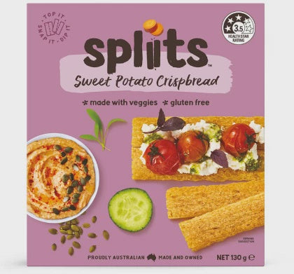 Spliits Sweet Potato Crispbread 130g