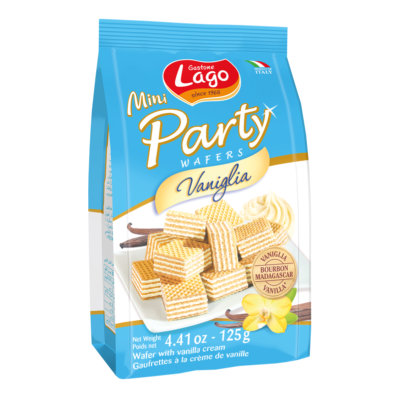 Lago Mini Party Wafers Vanilla 125g