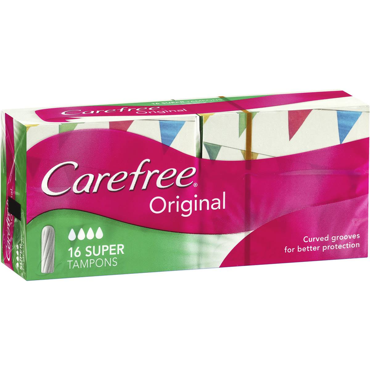 Carefree Flexia Tampons Super 16s