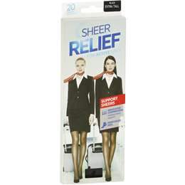 Sheer Relief 20 Denier Black