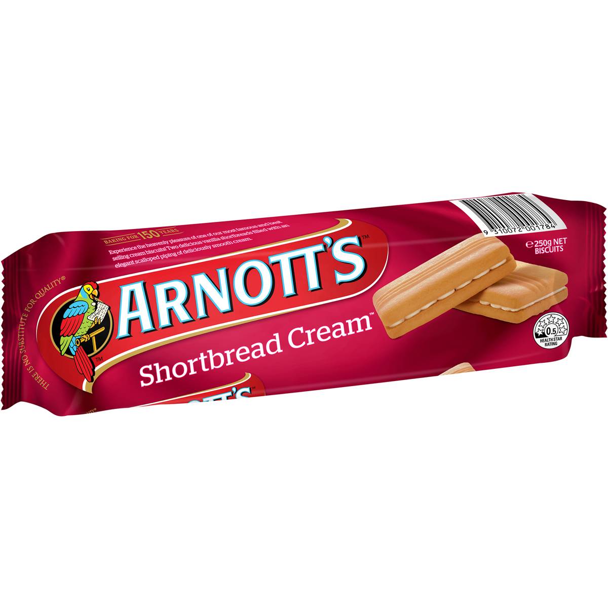 Arnotts Shortbread Cream Biscuits 250g