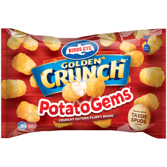 Birds Eye Potato Gem Golden Crunch 900gm