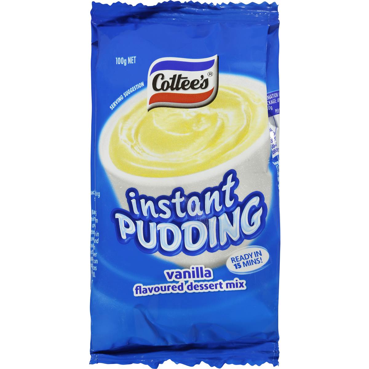 Cottee's Vanilla Instant Pudding 100g