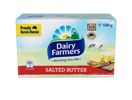 Dairy Farmers Salted Butter Block 500g