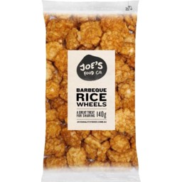 JC Nuts Joes Snacks Rice Wheels BBQ 140g