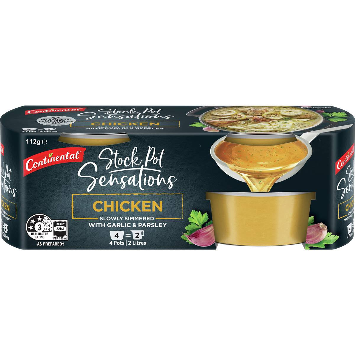 Continental Stock Pots Chicken 4pk 112g