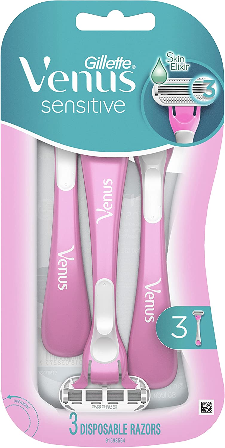 Gillette Venus Sensitive Disposable Razors 3 Pk