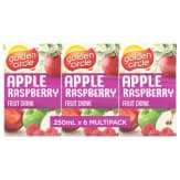 Golden Circle Apple Raspberry Fruit Drink 250ml 6pk