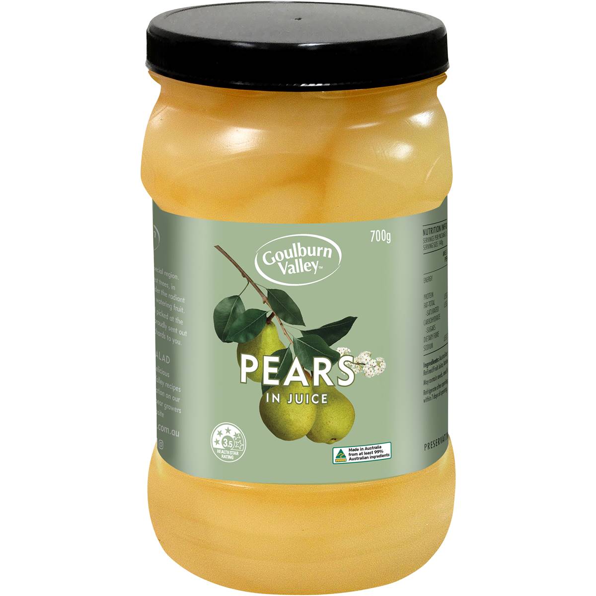 Goulburn Valley Pears in Juice 700g