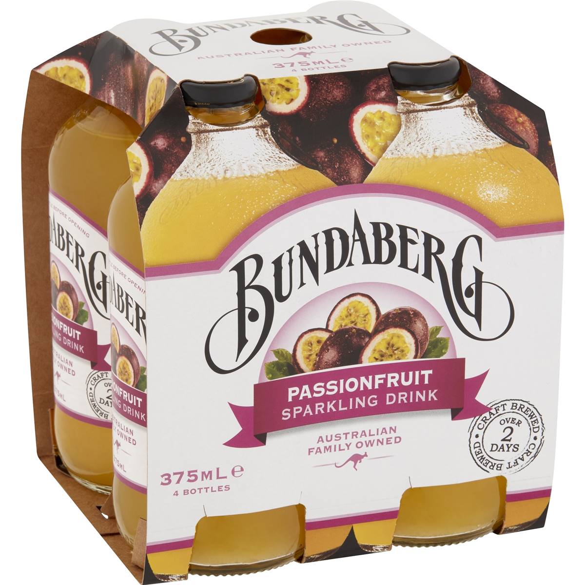 Bundaberg Drink Passionfruit 375ml 4pk