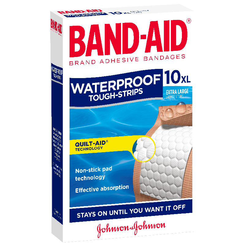 Band-Aid Tough Strips Waterproof X-Large 10pk