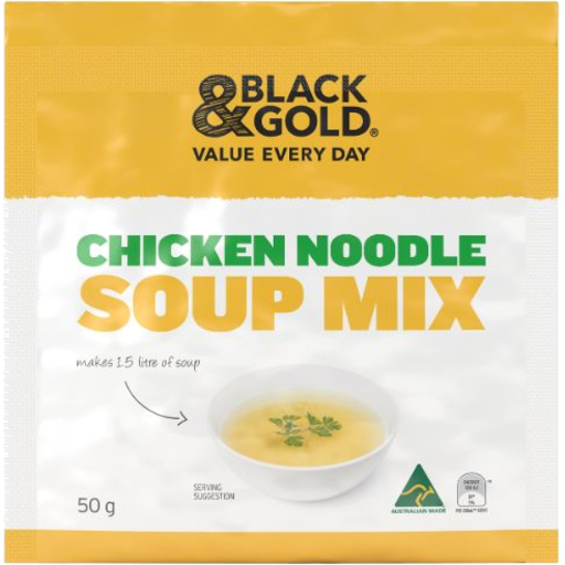 Black & Gold Chicken Noodle Soup Mix 50g