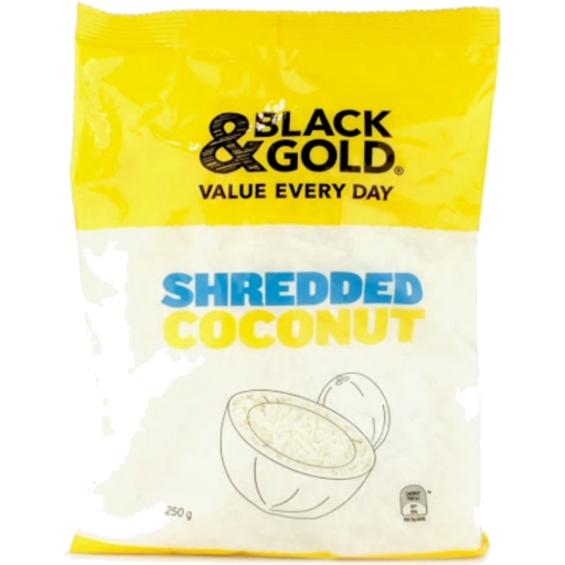 Black & Gold Coconut Shredded 250g