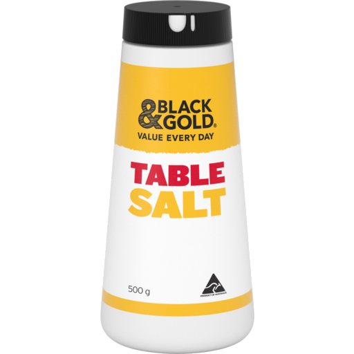 Black & Gold Iodised Table Salt 500g