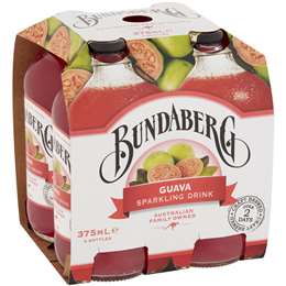 Bundaberg Drink Guava 375ml 4pk