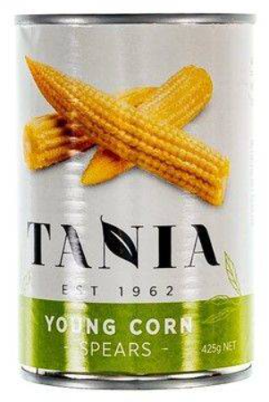 Tania Baby Corn Spears 420g