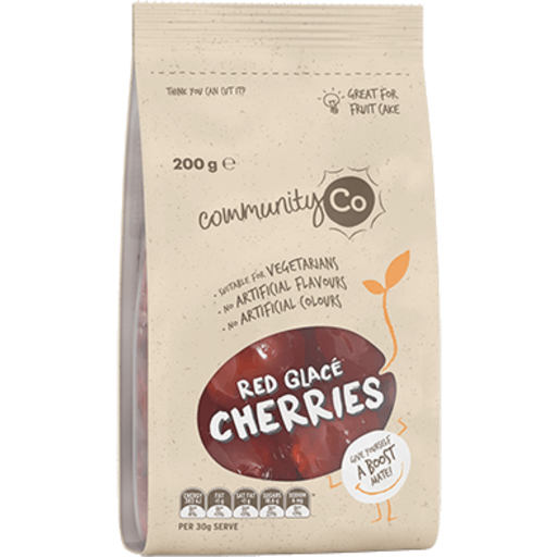 Community Co Cherries Glace Red 200g