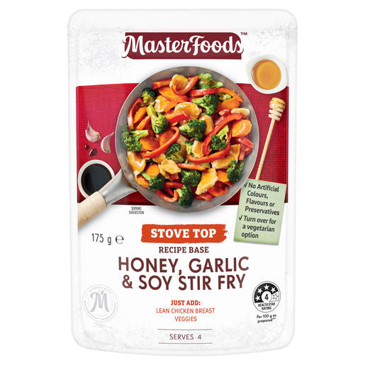 Masterfoods Recipe Base Stir Fry  Honey, Garlic & Soy 175g