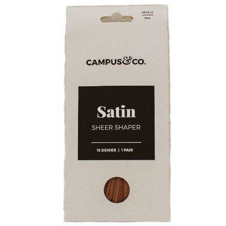 Campus&Co. Satin Sheer Shaper Bronze Stockings