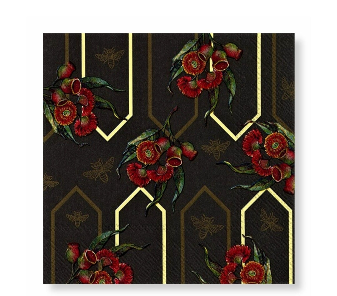 Manor Road Gumnut Wallpaper Napkins - Luncheon