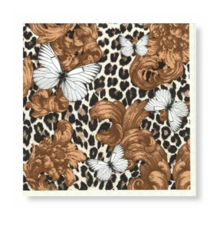 Manor Road Baroque Leopard Napkins - Luncheon