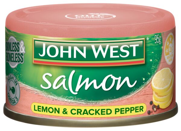 John West Salmon Lemon & Cracked Pepper 95g