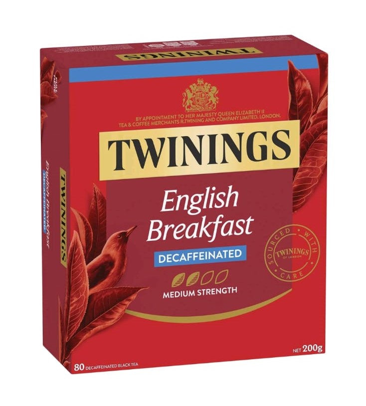 Twinings English Breakfast Decaffeinated Tea Bags 80pk