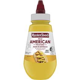 Masterfoods Mild American Mustard Squeezy 250g