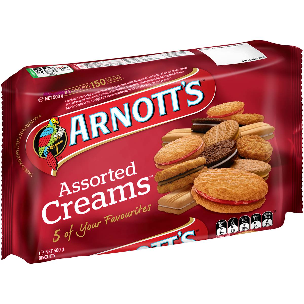 Arnotts Assorted Cream Biscuits 500g