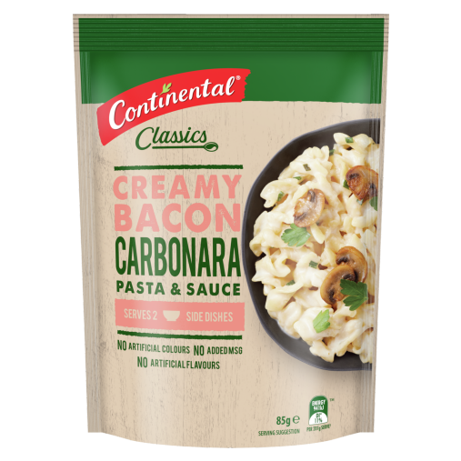 Continental Pasta & Sauce Creamy Bacon Carbonara 85g