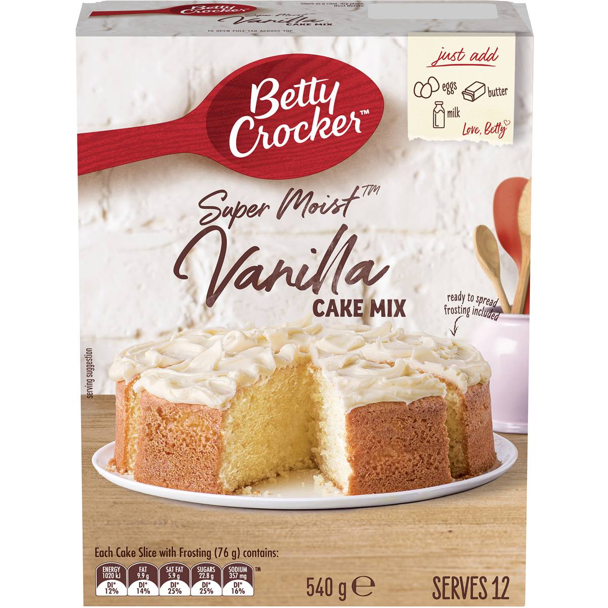 Betty Crocker Vanilla Cake Mix 540g
