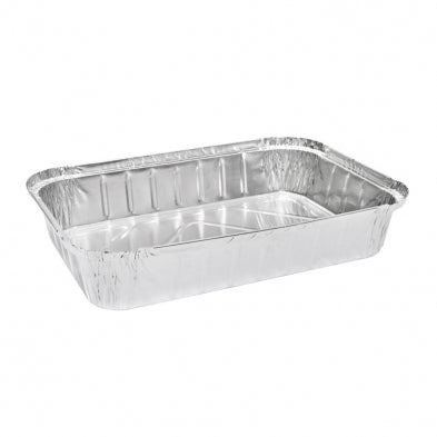 Foil Container no Lid 2.5L narrow deep rectangle #460 4 Pack