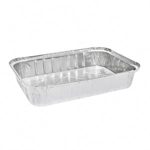 Foil Container with Lid 2.5L narrow deep rectangle #460 4 Pack