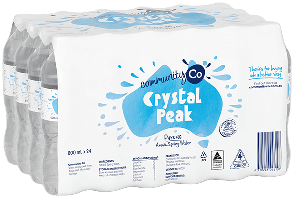 Community Co Spring Water 600ml x 24pk