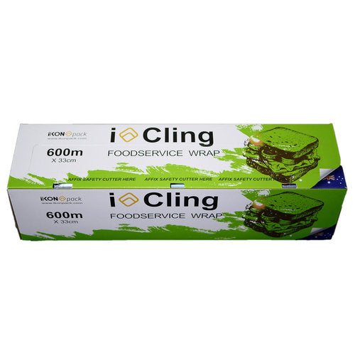 Bulk Cling Wrap 600m x 33cm